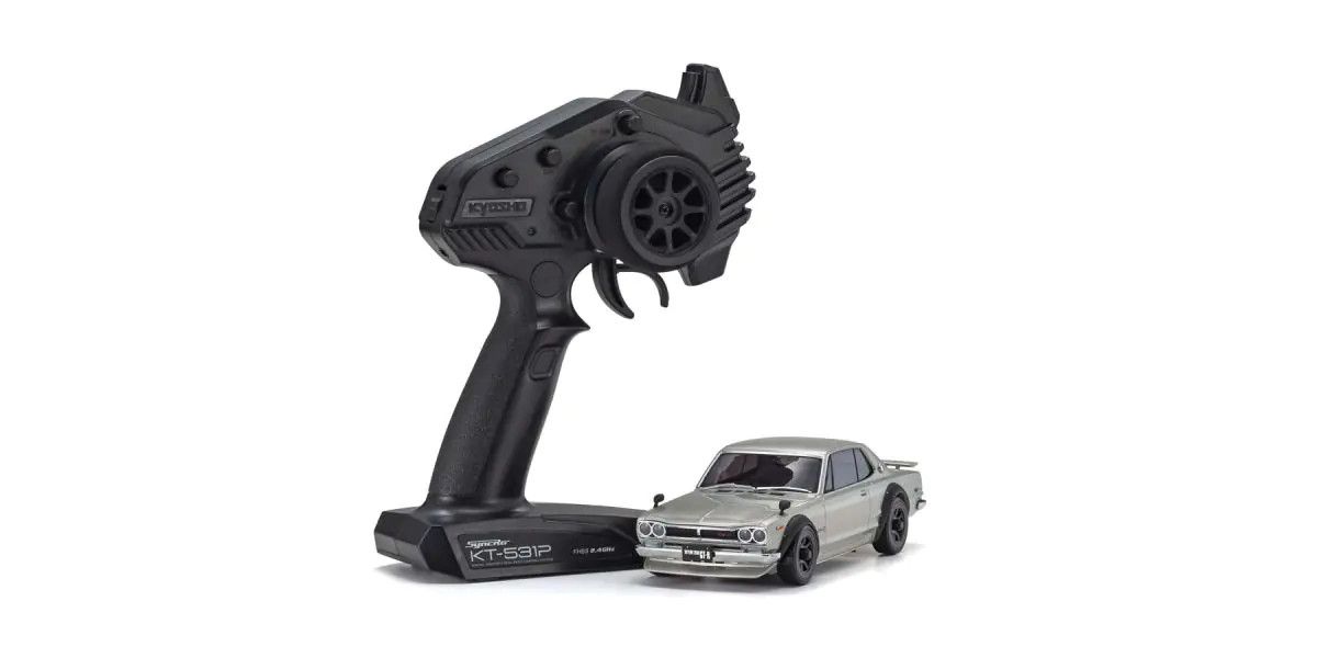 KYOSHO 32359S MR-04 RWD Mini-Z ReadySet w/Nissan Skyline 2000GT-R KPGC10 Body (Silver) w/KT-531P 2.4GHz Radio