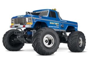 TRAXXAS 36034-8 BIGFOOT No. 1: 1/10 Scale Officially Licensed Replica Monster Truck. RTR with TQ™ 2.4GHz radio system and XL-5 ESC (fwd/rev). Includes: 7-Cell NiMH 3000mAh and USB-C charger