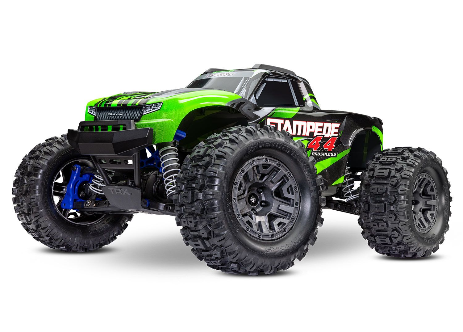TRAXXAS 67154-4 Stampede 4X4 BL-2s: 1/10 Scale 4WD Monster Truck RTR; Battery & Charger NOT included