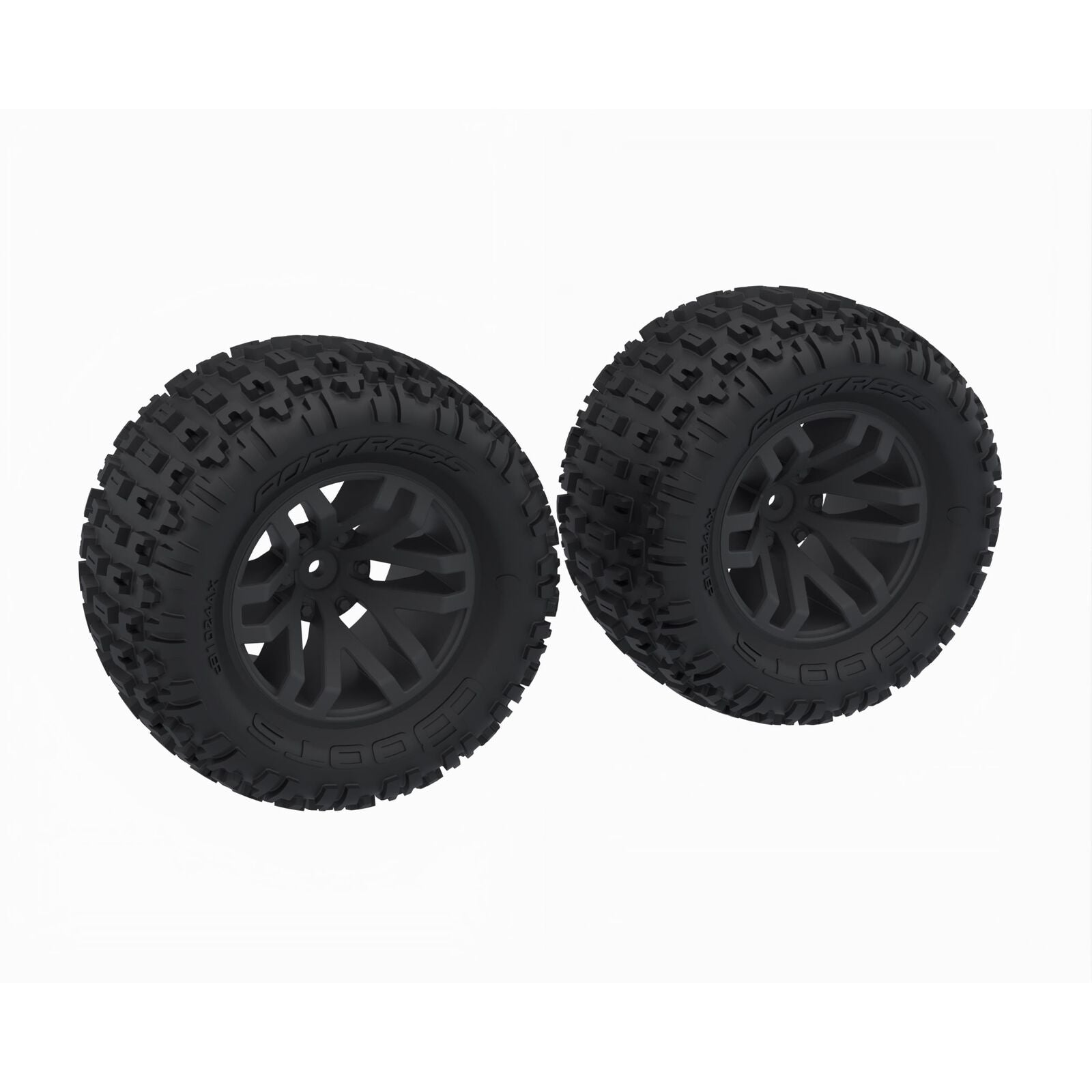 ARRMA ARA-1608 dBoots 'FORTRESS MT' Tire Set Glued, Black (2)