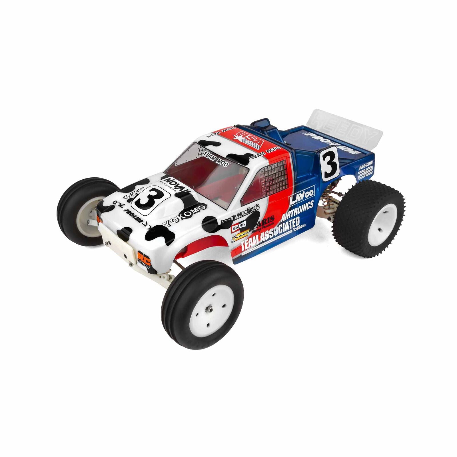 ASSOCIATED 7003 1/10 RC10T 2WD Stadium Truck Kit, Cliff Lett Team Moo Edition