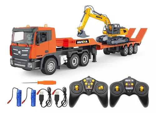 HUINA 1319 1/18 9CH RC Truck and Trailer with 6CH RC Excavator *COMBO