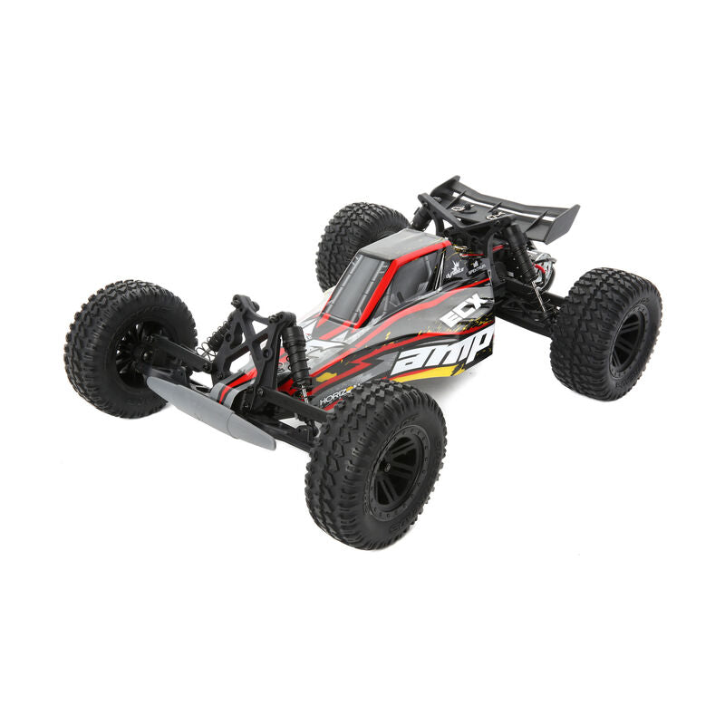 ECX ECX03029T1 1/10 AMP DB 2WD Desert Buggy Brushed RTR, Black/Yellow