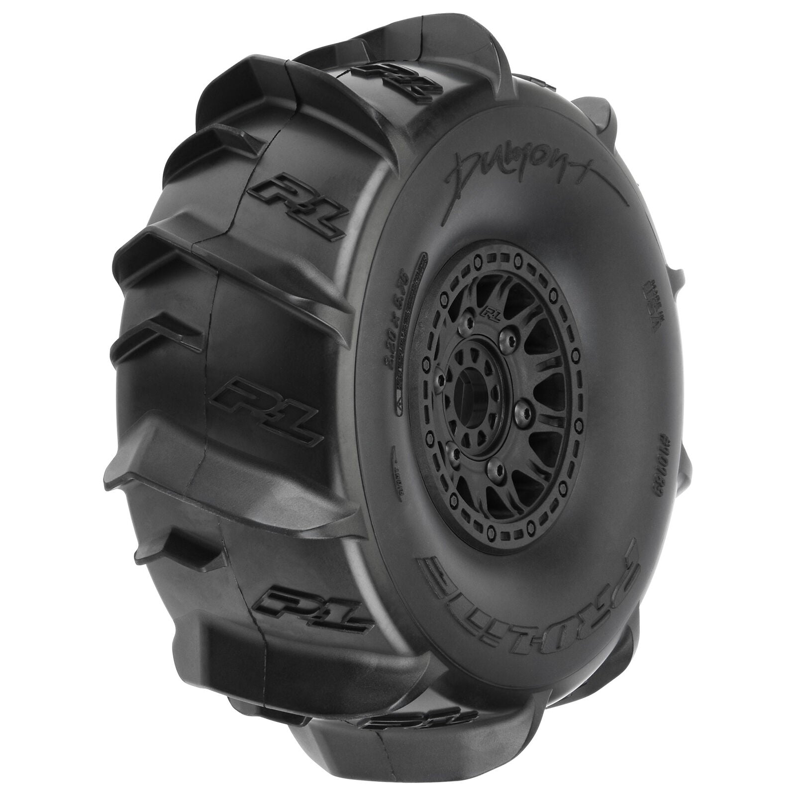 PROLINE PRO1018911 1/7 Dumont Sand/Snow F/R Tires MTD 17mm Black Raid (2): Mojave/UDR