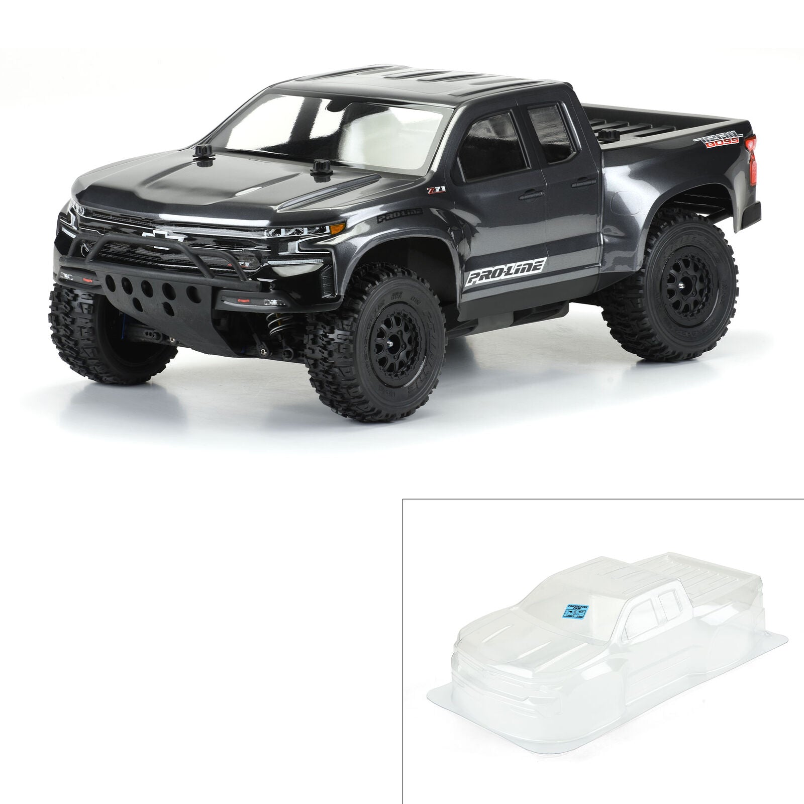 PROLINE 3512-00 Lexan Body 2019 Chevy Silverado Z71 Trail Boss Clear Body Clear Slash
