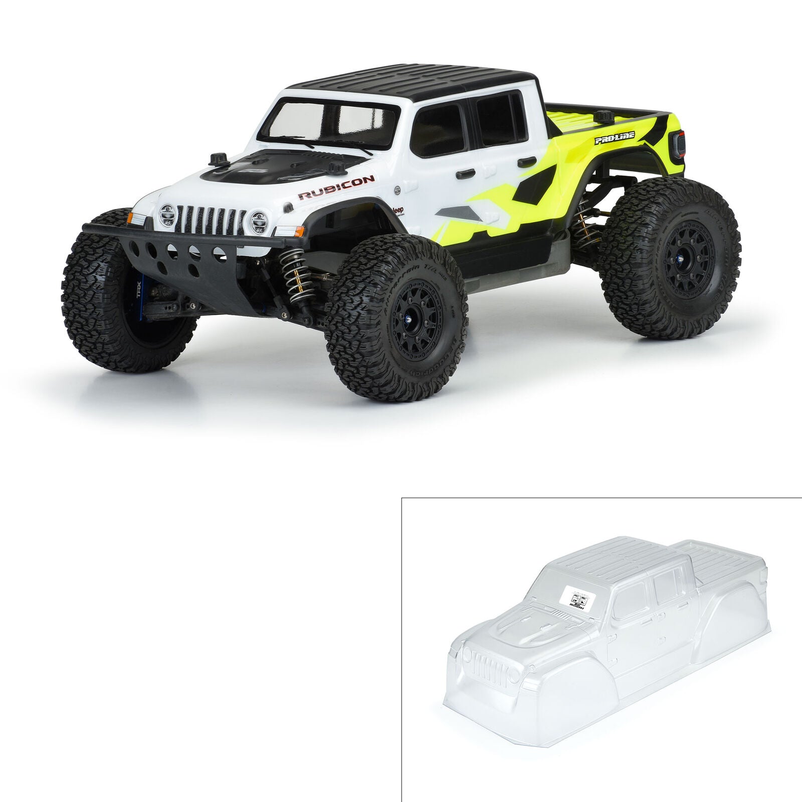 PROLINE 3542-00 Clear Body, Jeep Gladiator Rubicon: 1/8 MT & SCT Slash