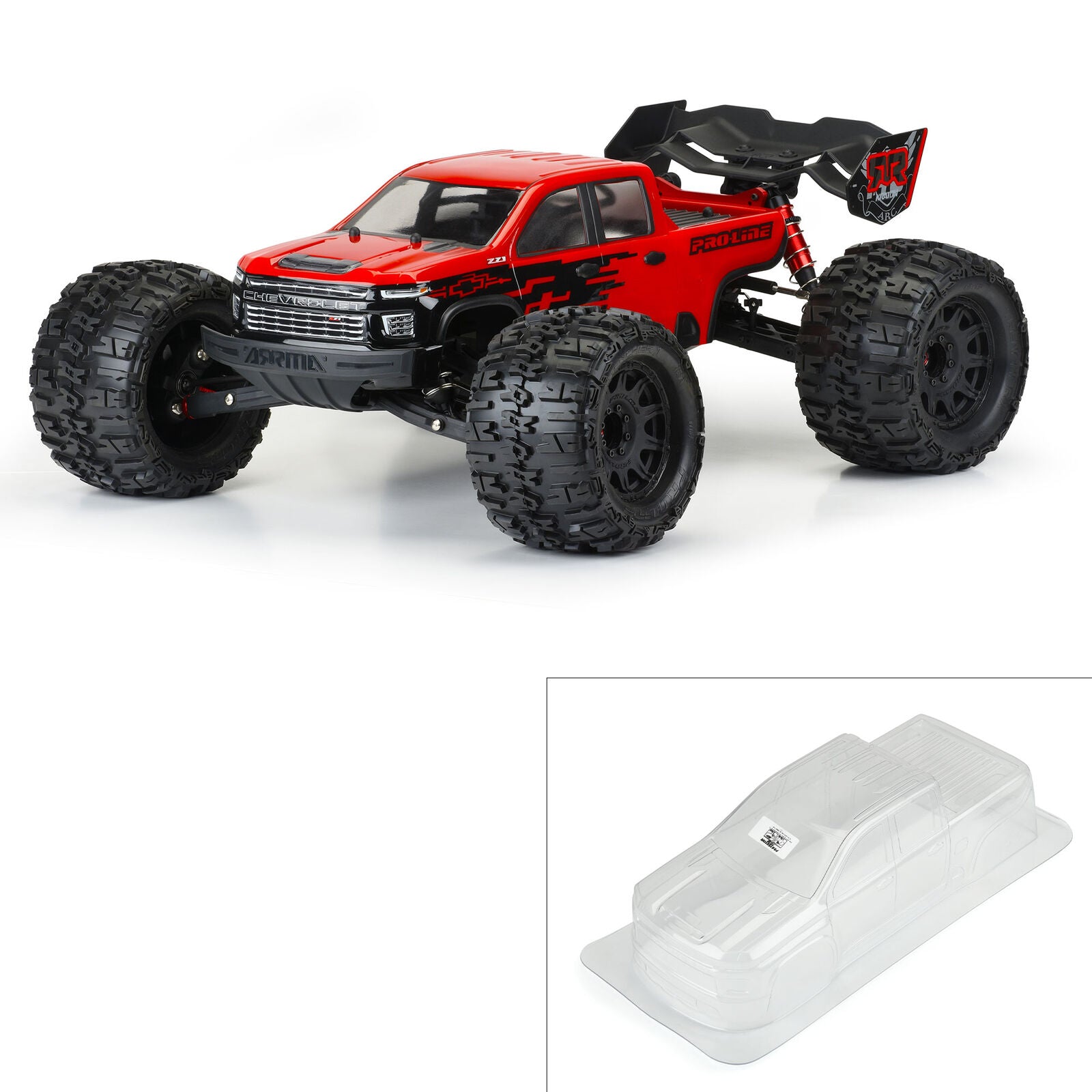 PROLINE 3592-00 1/8 2021 Chevrolet Silverado 2500 HD Clear Body - Kraton 6S