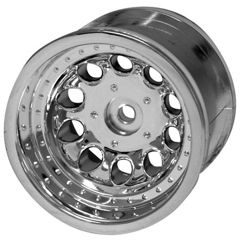 RPM 82063 Revolver 2.2 Chrome Wheels Front for Traxxas Electric. Rear for Traxxas Nitro, Front & Rear for RS4-MT