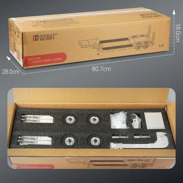 RC PRO E012-003 1/14 FULL METAL Flatbed Trailer