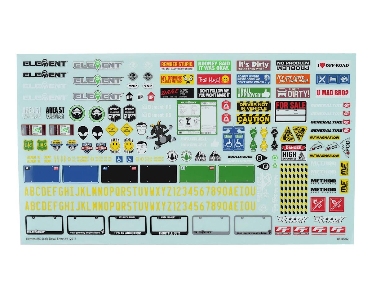 ASSOCIATED 42148 Element RC Enduro Scale Decal Sheet