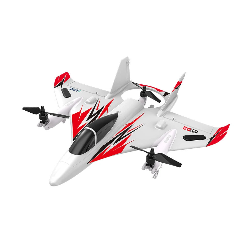 JJRC M02 2.4G 6CH 450mm Wingspan EPO Brushless 6-axis Gyro Aerobatic RC Airplane RTF 3D/6G Mode Aircraft Red
