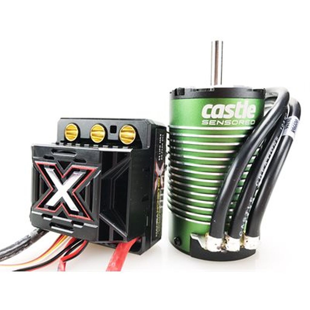 CASTLE 010-0145-06 Monster X 25.2V ESC,8A Peak BEC with1515-2200kV V2 Sensored Motor
