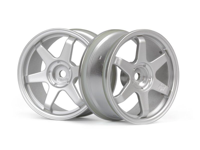 HPI 160751 TE37 Wheel 26mm Matte Chrome (0mm Offset)