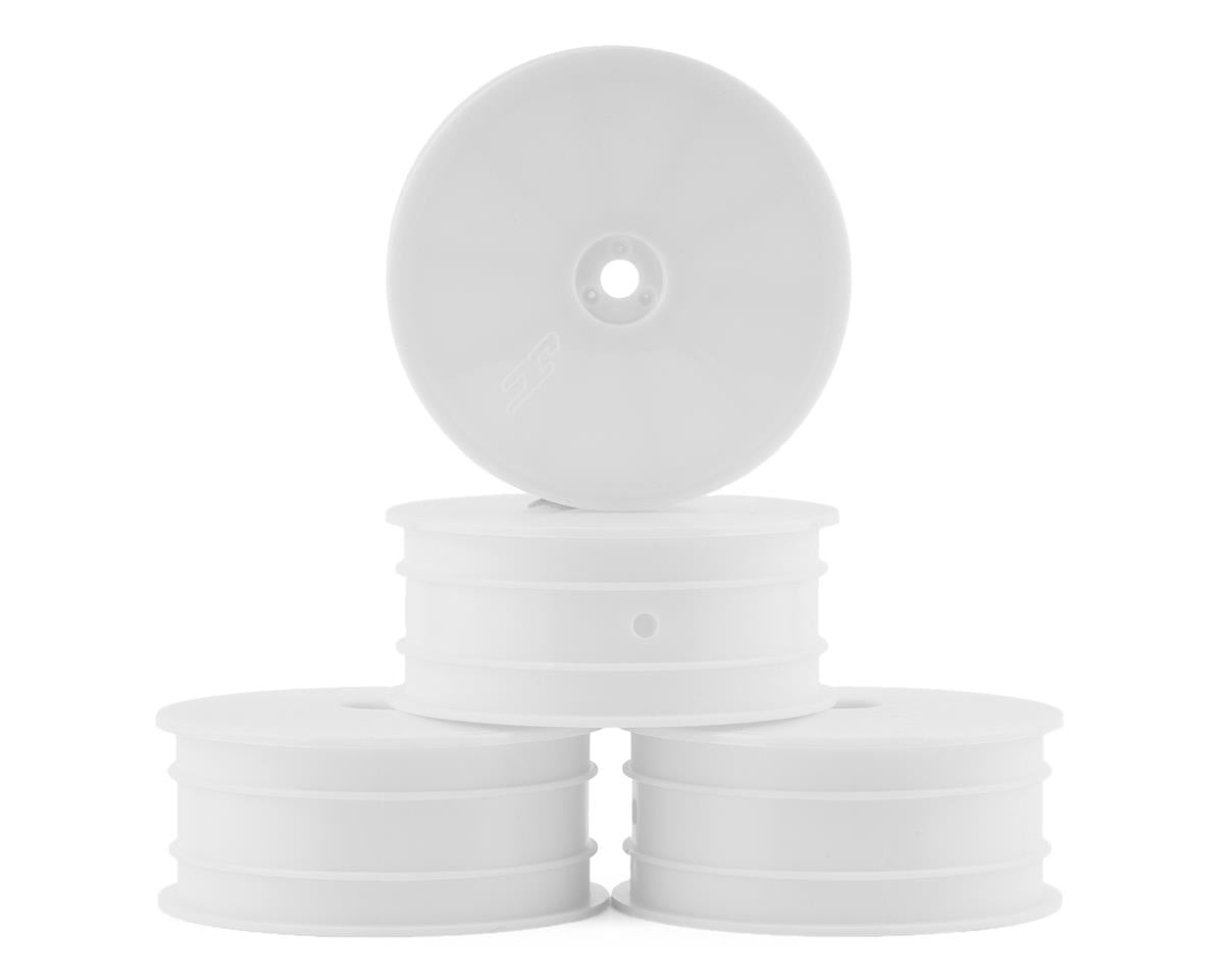 JCONCEPTS 3353W JConcepts 12mm Hex Mono 2.2 4WD Front Buggy Wheels (4) (White) (22X-4, XB4, B74.1)