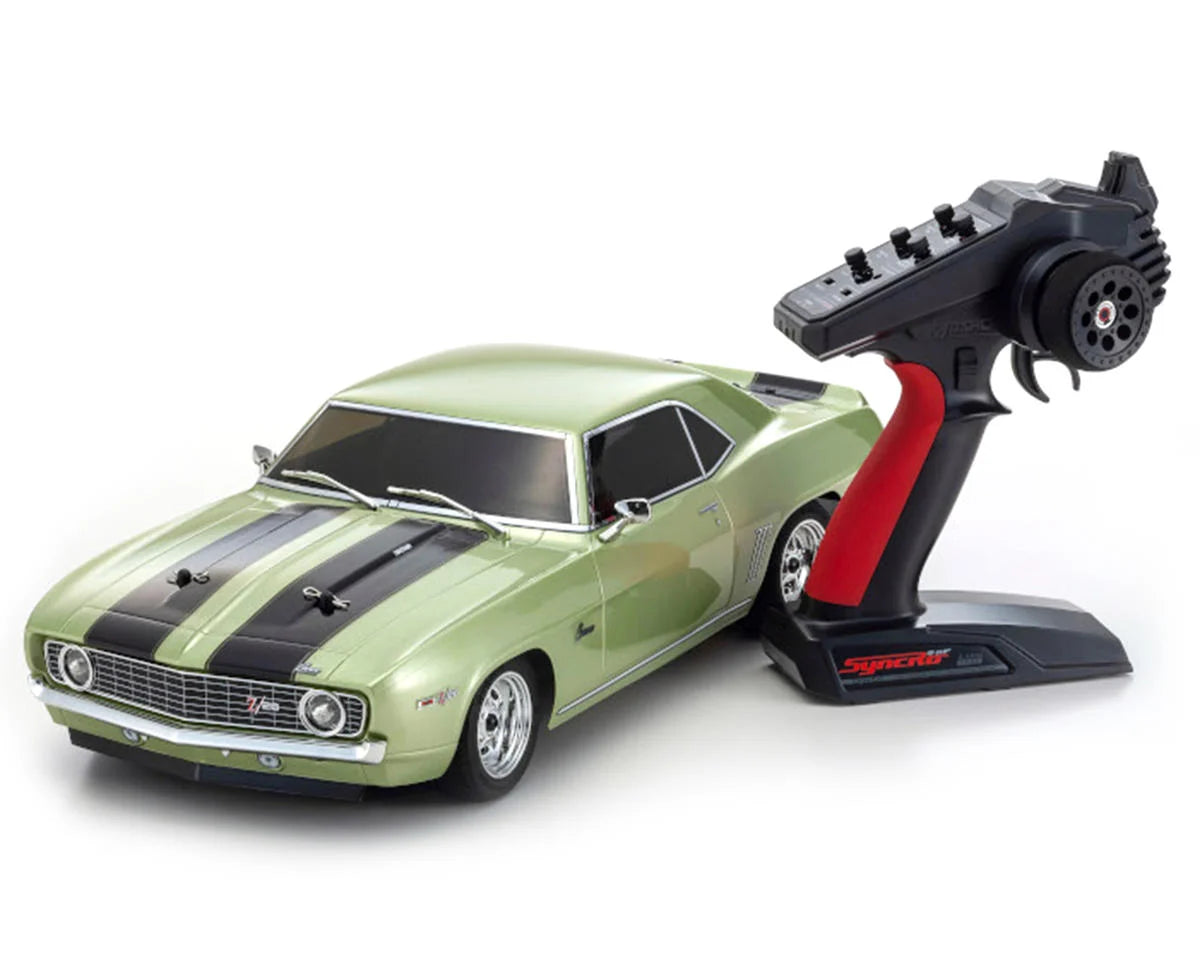 KYOSHO 34418T2 Fazer Mk2 FZ02 1969 Chevy Camaro Z/28 ReadySet (Frost Green) w/Syncro KT-231P 2.4GHz Radio