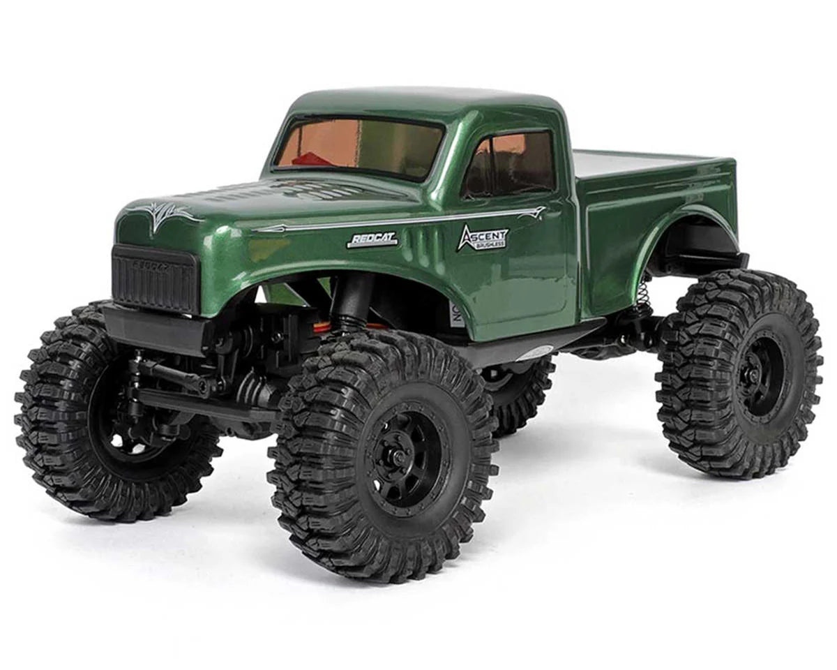 REDCAT RER39150 Ascent-18 1/18 4WD RTR Brushless Rock Crawler (Green) w/2.4GHz Radio, Battery & Charger