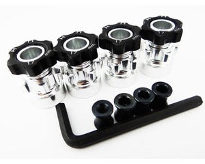 HOT RACING WH17HT01 Wheel Hub Adapters, Aluminum, 12-17mm Hex, for 1/10 Scale