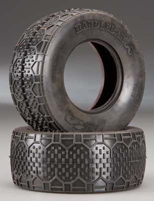 AKA 13013CR 1/10 SC Handlebar STD Wide Clay w/Red Insert