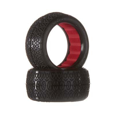 AKA 13124CR 1/10 Buggy EVO Chainlink Rear Tire w/Insert Cly