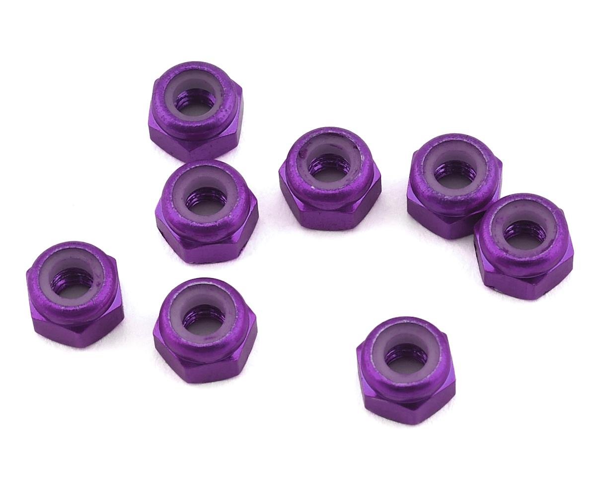 1 UP 80525 3mm Aluminum Locknuts Purple