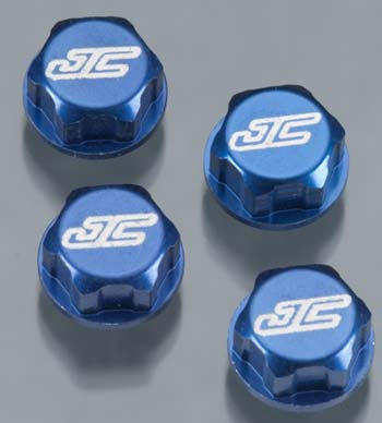 JCONCEPTS 2160-1 Battery Hold Down Wrench Nut Blue (4)