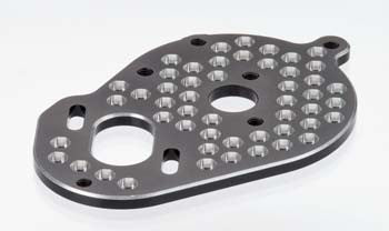 JCONCEPTS 2271-2 TLR22/22T/22SCT Aluminum Honeycomb Motor Mount Black