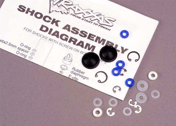 TRAXXAS 2362 Shock Rebuild Kit for 2 Shocks : SLASH 2WD, SLASH 4X4, STAMPEDE 2WD, STAMPEDE 4X4