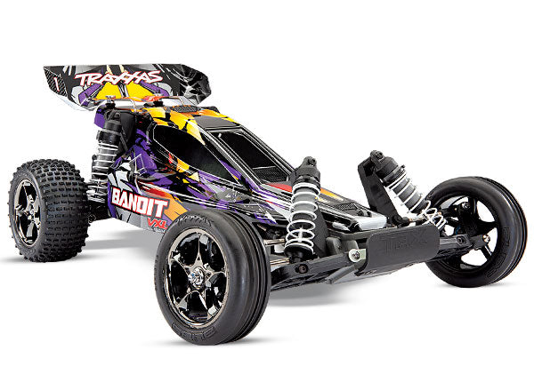TRAXXAS 24076-4 Bandit® VXL: 1/10 Scale Off-Road Buggy. RTR with TQi™ 2.4GHz Radio System, Velineon VXL-3s brushless ESC (fwd/rev), and TSM