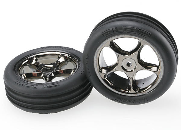 TRAXXAS 2471A Tires & Wheels Assembled Ribbed Bandit Front