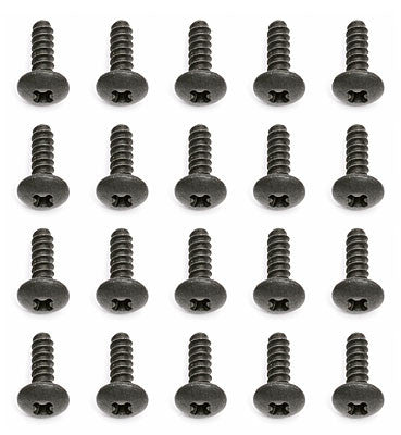 ASSOCIATED 25246 Button Head Phillips Tap Screw M2.6x8mm (20)