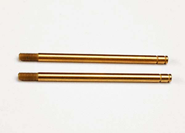 TRAXXAS 2656T Shock shafts, hardened steel, titanium nitride coated (xx-long) (2) : SLASH 2WD, SLASH 4X4, STAMPEDE 4X4