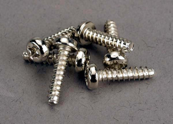TRAXXAS 2676 Screws, 3x12mm roundhead self-tapping (6)