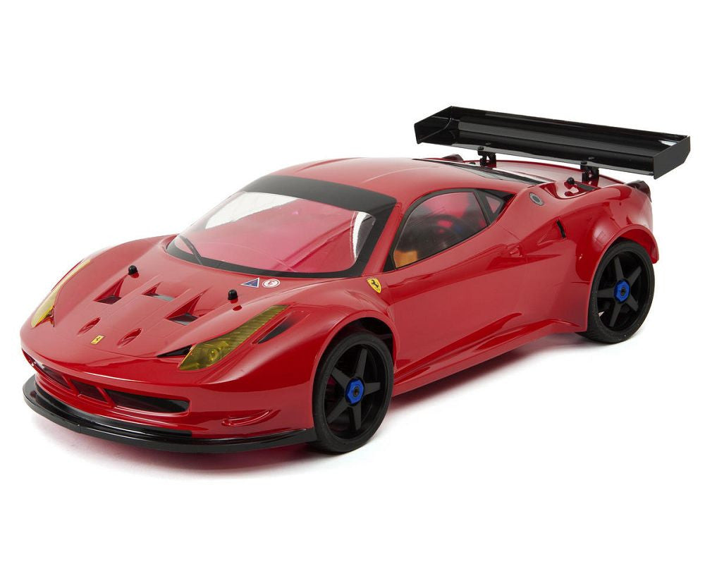 KYOSHO 30940B Inferno GT2 VE Race Spec Ferrari 458 Italia ReadySet 1/8 Electric On-Road Kit w/KT-201