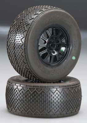 JCONCEPTS 3044-3220 Bar Codes SC10 Re Tire Grn w/Blk Whl (2)