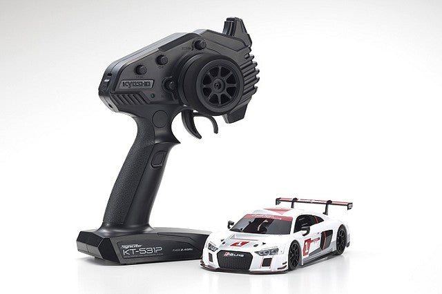 KYOSHO 32323AS-B MINI-Z RWD Audi R8 LMS White 2015 MR-03 Readyset