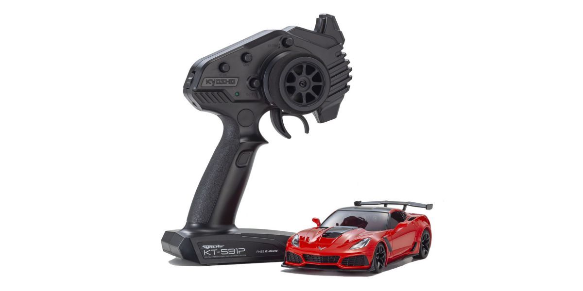 KYOSHO 32334R MINI-Z RWD Series Ready Set Chevrolet Corvette ZR1 Torch Red (with LED)
