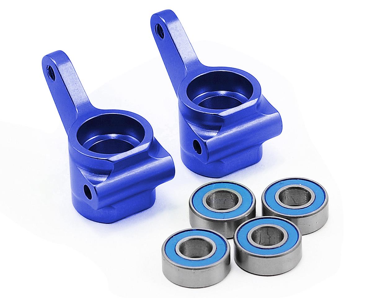 TRAXXAS 3636A Aluminum Steering Blocks w/Ball Bearings Blue