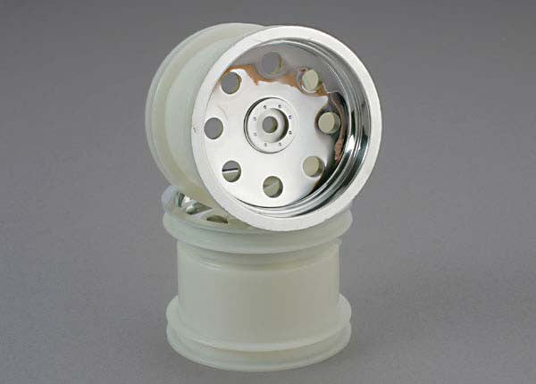 TRAXXAS 3672 Rear Chrome Wheel Rustler