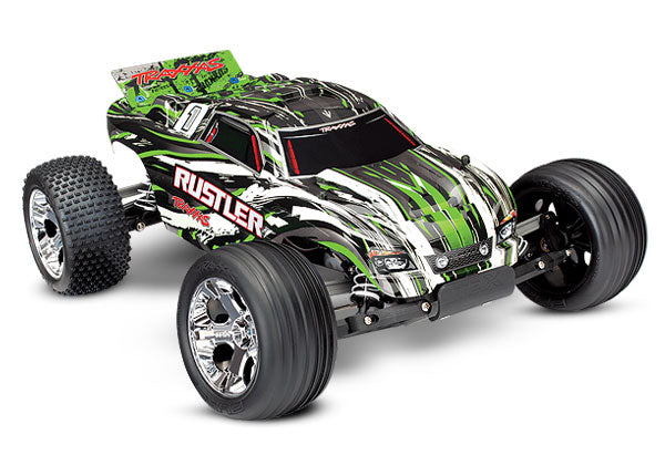 TRAXXAS 37054-4 Rustler 1/10 RTR 2WD Electric Stadium Truck Brushed No battery, no charger