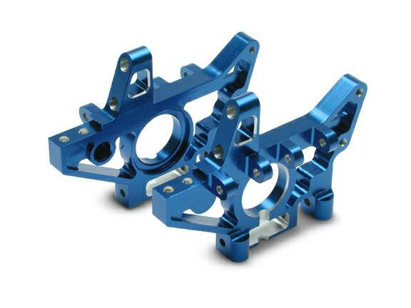 Traxxas #4930X アルミバルクヘッド フロント用 TRAXXAS 4930X Bulkheads Front Aluminum blue *DISC*