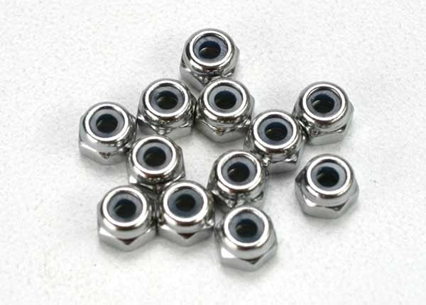 TRAXXAS 5158 Nuts 2.5mm Nylon Locking (12)