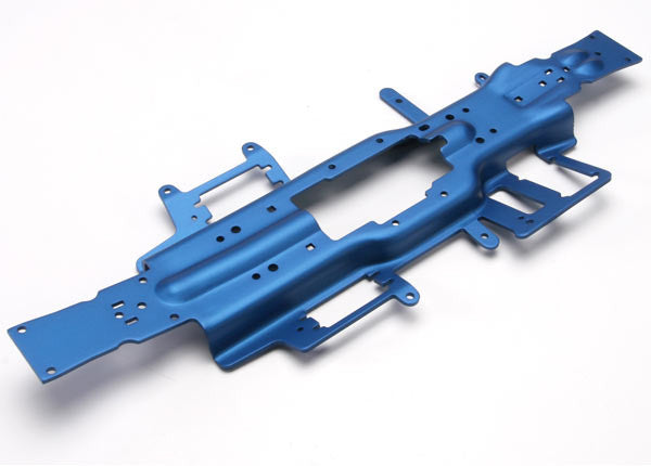 TRAXXAS 5322X Chassis, Revo 3.3 and Slayer Pro (extended 30mm) (3mm 6061-T6 aluminum) (anodized blue)