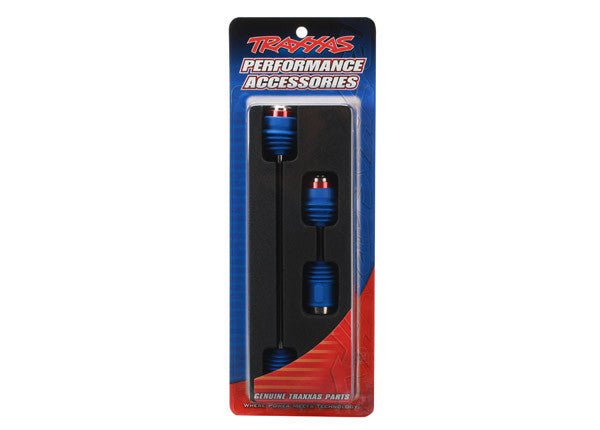 TRAXXAS 5650R Driveshafts, center E-Revo (steel constant-velocity) front (1)/ rear (1) (assembled with inner and outer dust boots, for E-Revo & Summit)