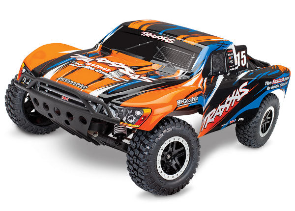 TRAXXAS 58076-4 Slash VXL: 1/10 Scale 2WD Short Course Racing Truck. RTR with TQi 2.4GHz Radio System, Velineon VXL-3s brushless ESC (fwd/rev), and TSM