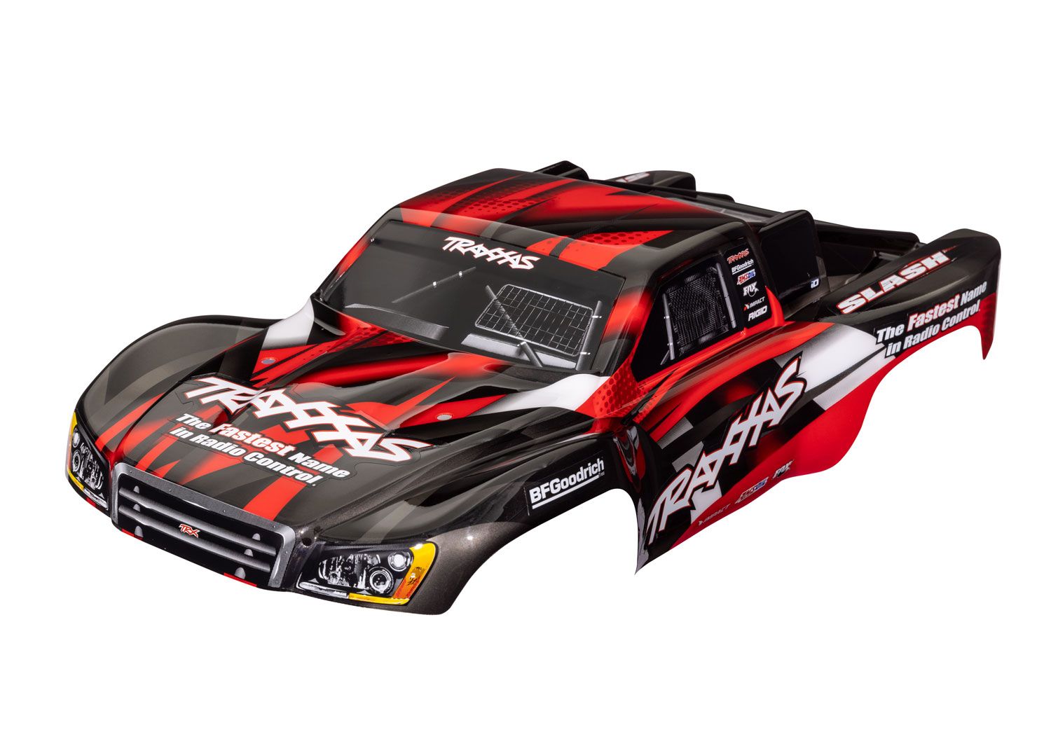 TRAXXAS 5851 Body, Slash® 2WD (also fits Slash® VXL & Slash® 4X4), red (painted, decals applied)