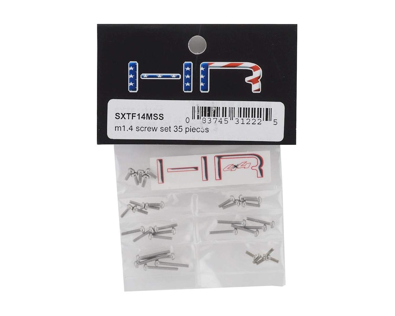 HOT RACING SXTF14MSS 1.4mm m1.4  Round head screw set 35 pieces scx24 0.05 or 1.27 Hex Tool
