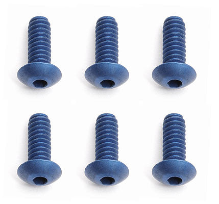ASSOCIATED 6946 4-40 x 5/16 Button Head Blue Aluminum *DISC*