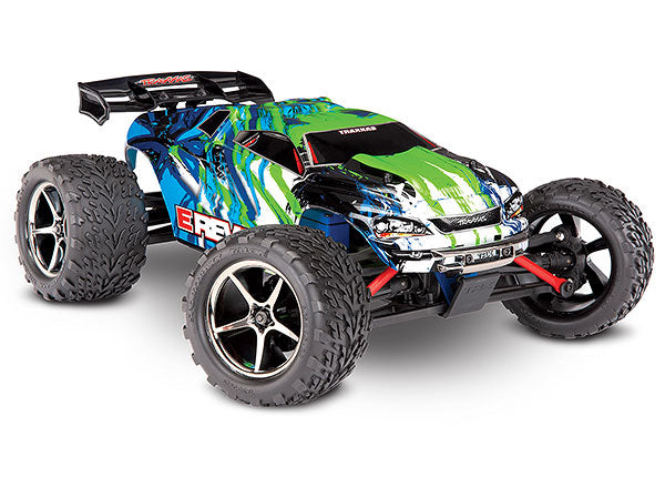 TRAXXAS 71054-1 E-Revo: 1/16 Scale 4WD Electric Brushed Racing Monster Truck. RTR with TQ™ 2.4GHz radio, Titan® 550 motor and XL-2.5 ESC. Includes: 6-Cell NiMH 1200mAh