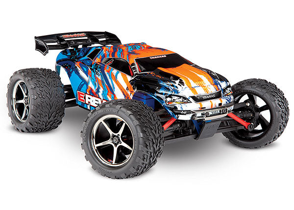 TRAXXAS 71054-1 E-Revo: 1/16 Scale 4WD Electric Brushed Racing Monster Truck. RTR with TQ™ 2.4GHz radio, Titan® 550 motor and XL-2.5 ESC. Includes: 6-Cell NiMH 1200mAh