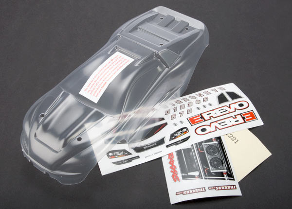 TRAXXAS 7111 Body 1/16 E-Revo VXL Clear
